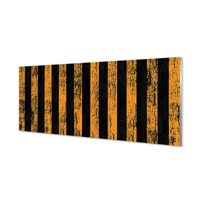 Pintura em vidro Listras amarelas irregulares