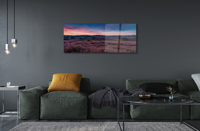 Quadro de vidro Campo de urze