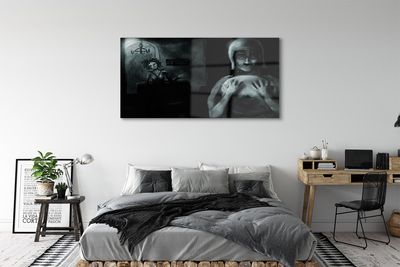 Pintura em vidro Personagens sombrios