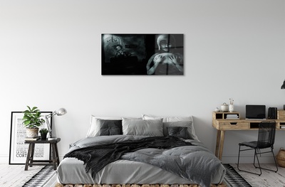 Pintura em vidro Personagens sombrios