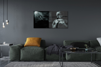 Pintura em vidro Personagens sombrios