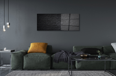 Pintura em vidro Muro de tijolos de pedra