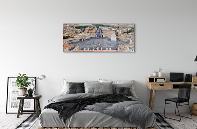 Quadro de vidro Panorama da praça do Vaticano em Roma