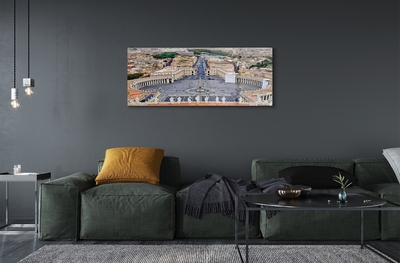 Quadro de vidro Panorama da praça do Vaticano em Roma