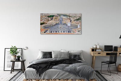 Quadro de vidro Panorama da praça do Vaticano em Roma