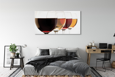 Quadro de vidro Taças de vinho