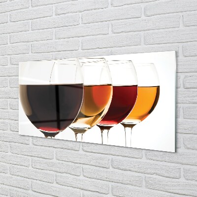Quadro de vidro Taças de vinho