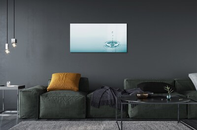 Pintura em vidro Macro gota d'água