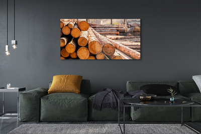 Quadro de vidro Armazenamento de toras de madeira