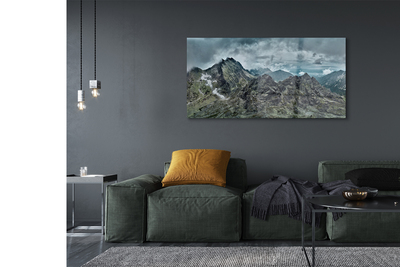 Pintura em vidro Montanhas de rochas