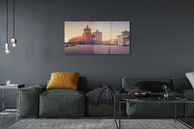 Pintura em vidro Nascer do sol na Igreja de Cracóvia