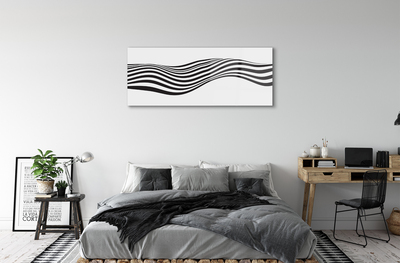 Pintura em vidro Ondas de listras de zebra