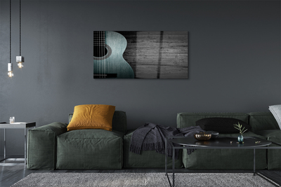 Pintura em vidro Guitarra