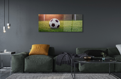 Pintura em vidro Bola, grama, gol