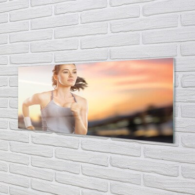 Quadro de vidro Mulher do Céu