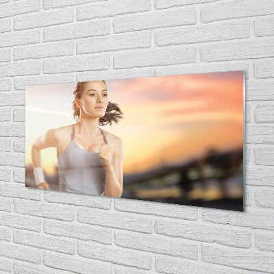 Quadro de vidro Mulher do Céu