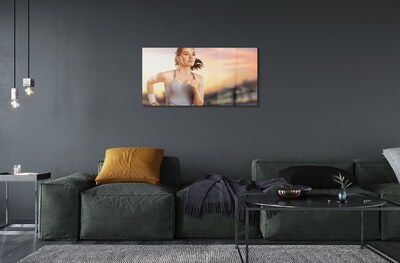 Quadro de vidro Mulher do Céu