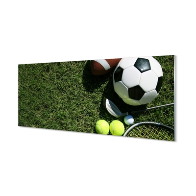 Quadro de vidro Bolas de remo de grama