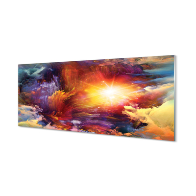 Pintura em vidro Padrões fractais abstratos