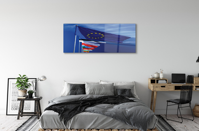 Pintura em vidro Várias bandeiras