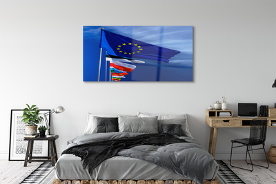 Pintura em vidro Várias bandeiras