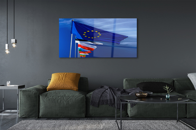 Pintura em vidro Várias bandeiras