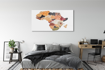 Quadro de vidro Mapa de especiarias