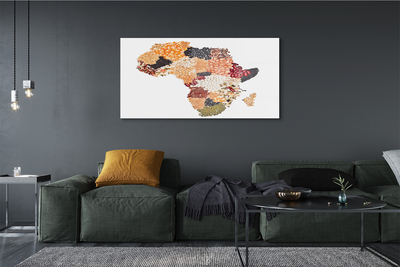 Quadro de vidro Mapa de especiarias