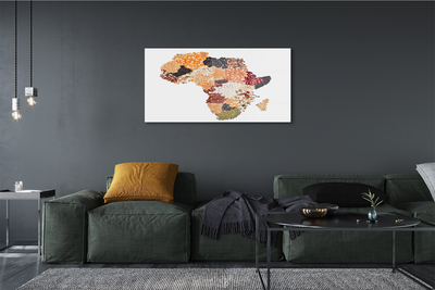 Quadro de vidro Mapa de especiarias