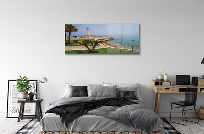 Quadro de vidro Farol da Costa da Espanha