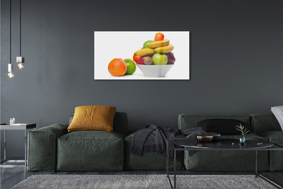 Quadro de vidro Frutas em uma tigela