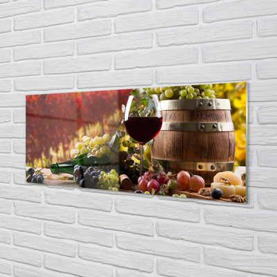 Quadro de vidro Taça de vinho de outono