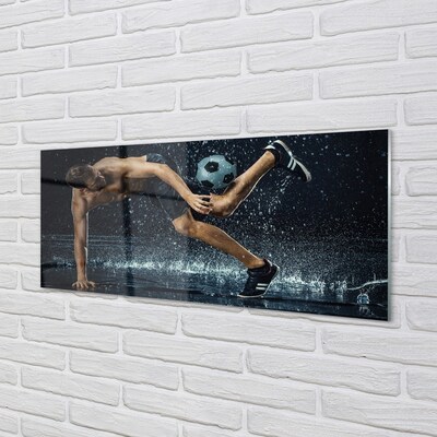 Pintura em vidro Chuva de bolas masculinas