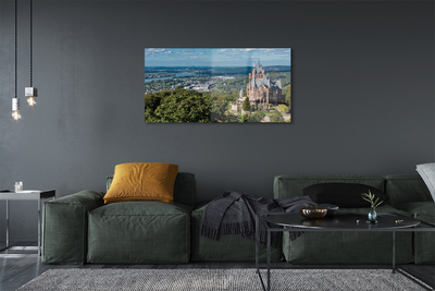 Quadro de vidro Panorama da cidade-castelo da Alemanha