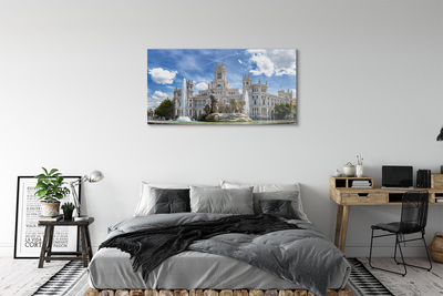 Pintura em vidro Espanha Fonte Palácio Madrid