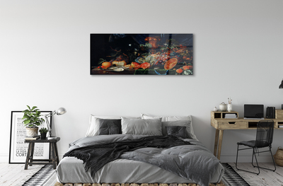 Quadro de vidro Natureza morta com frutas