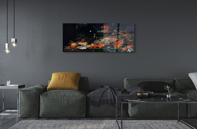 Quadro de vidro Natureza morta com frutas