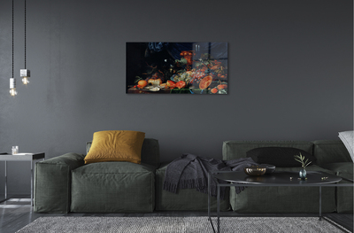 Quadro de vidro Natureza morta com frutas