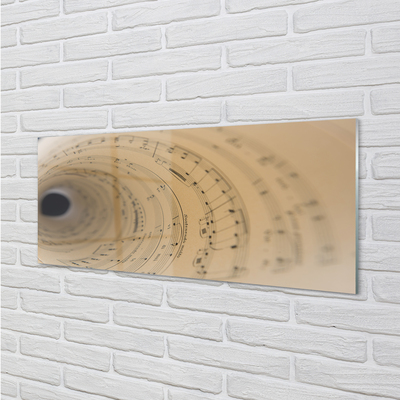 Quadro de vidro Partitura