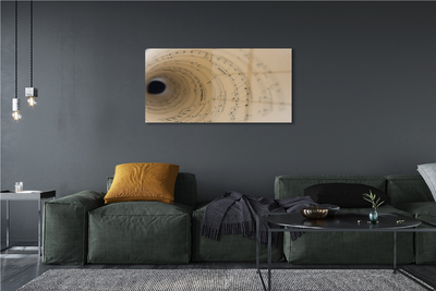 Quadro de vidro Partitura