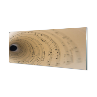 Quadro de vidro Partitura