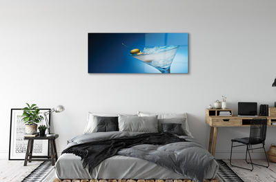 Quadro de vidro Um copo de azeitonas