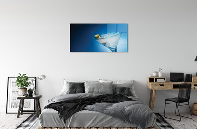 Quadro de vidro Um copo de azeitonas