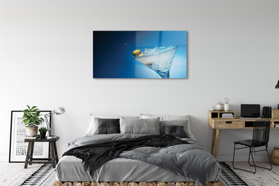 Quadro de vidro Um copo de azeitonas