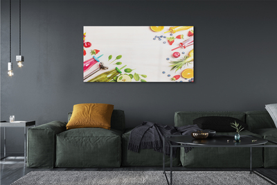 Pintura em vidro Smoothies garrafas canudos espinafre