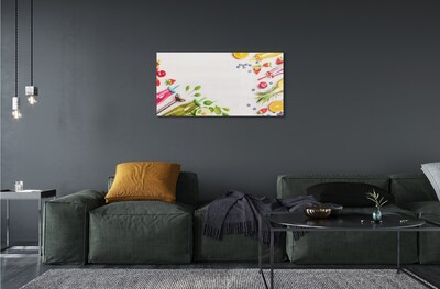 Pintura em vidro Smoothies garrafas canudos espinafre