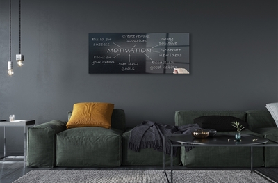 Quadro de vidro Quadro de motivação