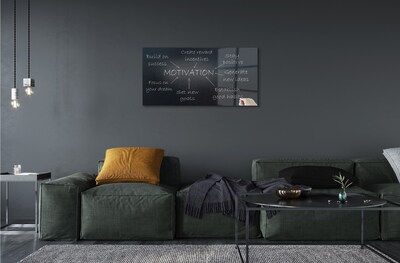 Quadro de vidro Quadro de motivação