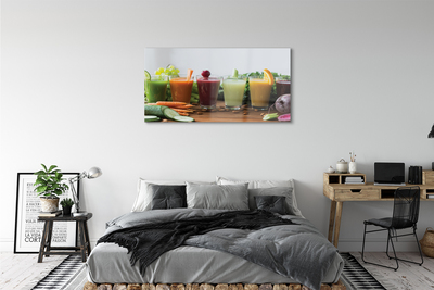 Quadro de vidro Coquetéis de frutas e vegetais