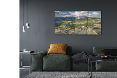 Quadro de vidro Lago de montanha